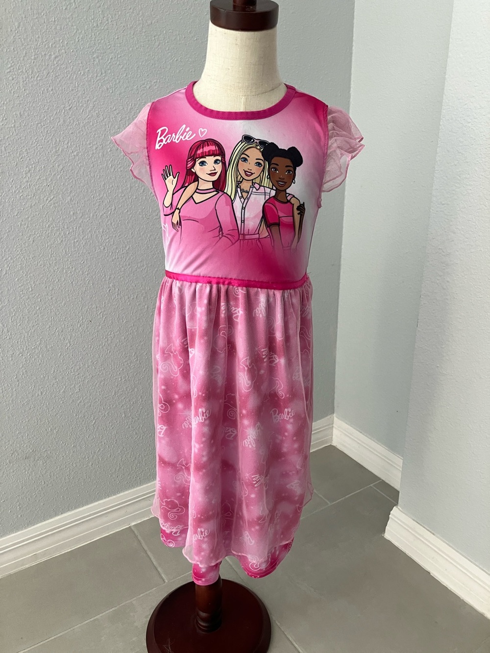 BARBIE Toddler Girls Pink Nightgown | S 6X